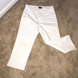 White Crop Pant